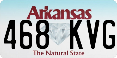 AR license plate 468KVG