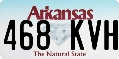 AR license plate 468KVH