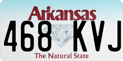 AR license plate 468KVJ