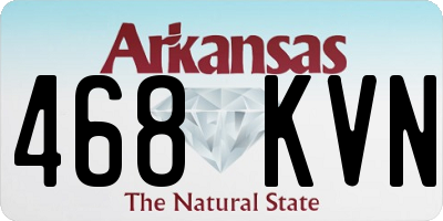 AR license plate 468KVN