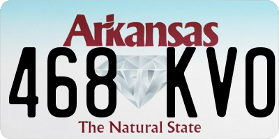 AR license plate 468KVO