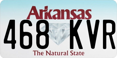 AR license plate 468KVR