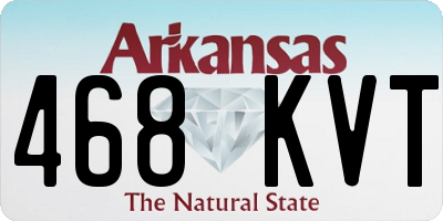 AR license plate 468KVT