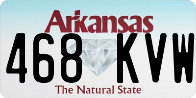 AR license plate 468KVW