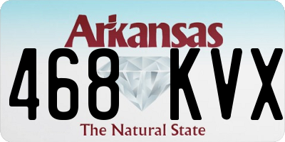 AR license plate 468KVX