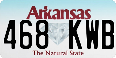 AR license plate 468KWB