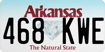 AR license plate 468KWE
