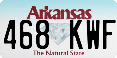 AR license plate 468KWF