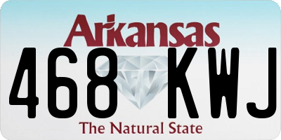 AR license plate 468KWJ