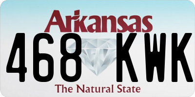 AR license plate 468KWK