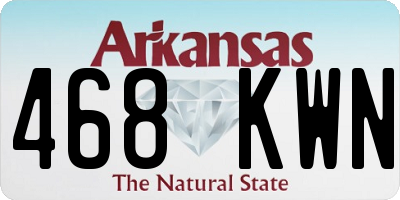 AR license plate 468KWN