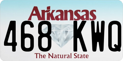 AR license plate 468KWQ