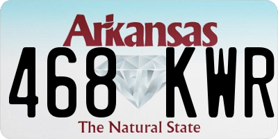 AR license plate 468KWR