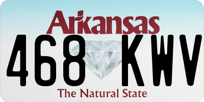 AR license plate 468KWV
