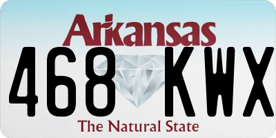 AR license plate 468KWX
