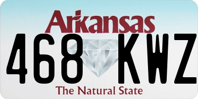 AR license plate 468KWZ