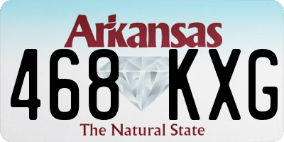 AR license plate 468KXG