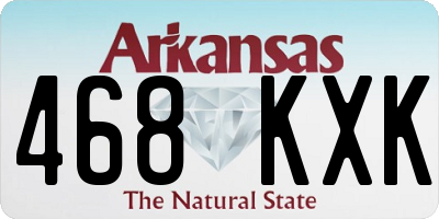 AR license plate 468KXK