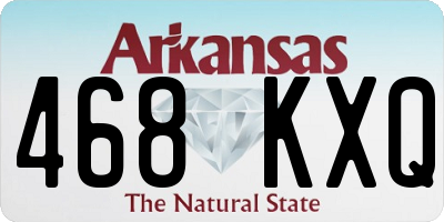 AR license plate 468KXQ