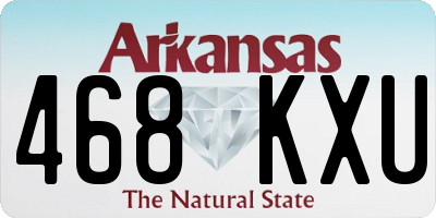 AR license plate 468KXU