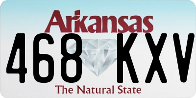 AR license plate 468KXV