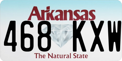 AR license plate 468KXW