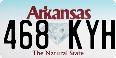 AR license plate 468KYH