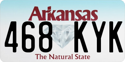 AR license plate 468KYK