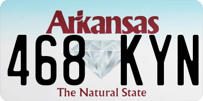 AR license plate 468KYN