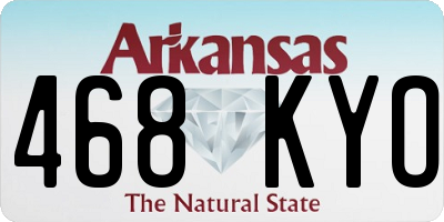 AR license plate 468KYO