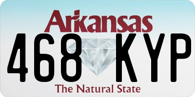 AR license plate 468KYP