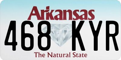AR license plate 468KYR