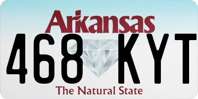 AR license plate 468KYT