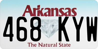 AR license plate 468KYW