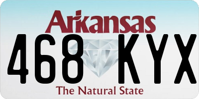 AR license plate 468KYX