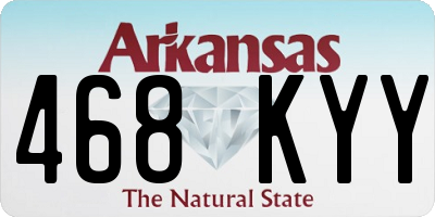 AR license plate 468KYY