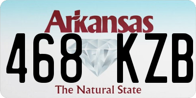 AR license plate 468KZB