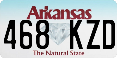 AR license plate 468KZD
