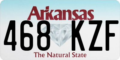 AR license plate 468KZF