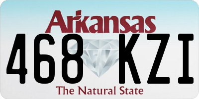 AR license plate 468KZI