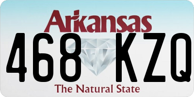AR license plate 468KZQ