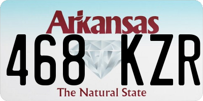 AR license plate 468KZR