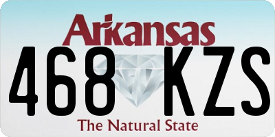 AR license plate 468KZS