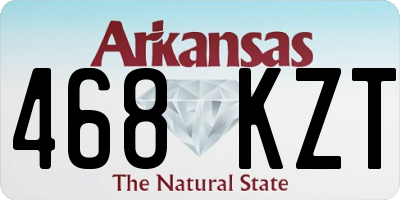 AR license plate 468KZT