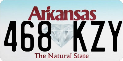 AR license plate 468KZY
