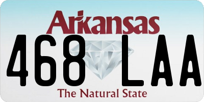 AR license plate 468LAA