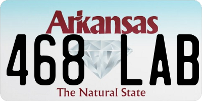 AR license plate 468LAB