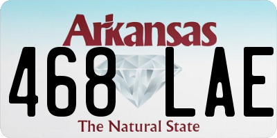 AR license plate 468LAE
