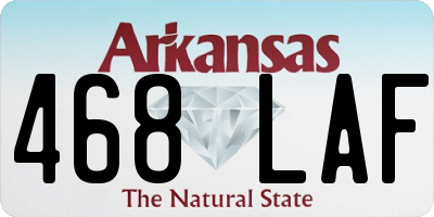 AR license plate 468LAF