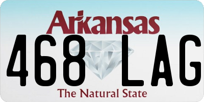 AR license plate 468LAG